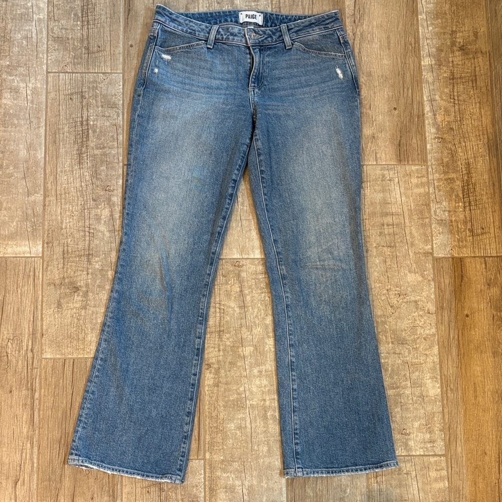 PAIGE Sloane Style Classic Blue Flare Jeans